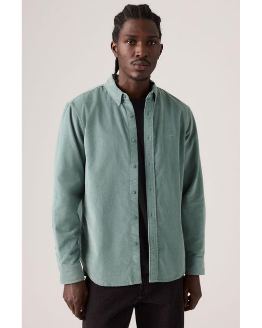 Levi's Green Authentic Button Down Shirt for men