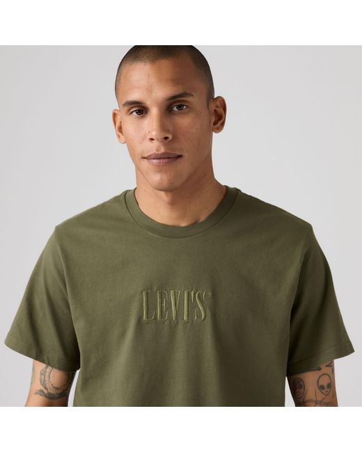 Levi's Green Classic Graphic Tee for men