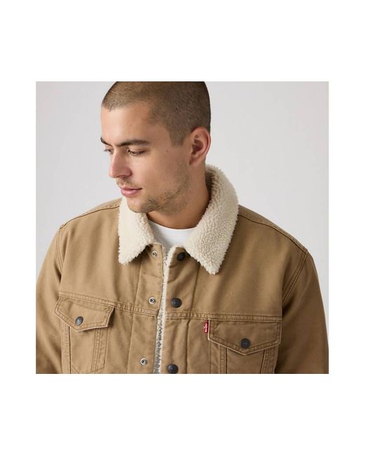 Trucker Jacket Type Iii Sherpa Levi's de hombre de color Natural