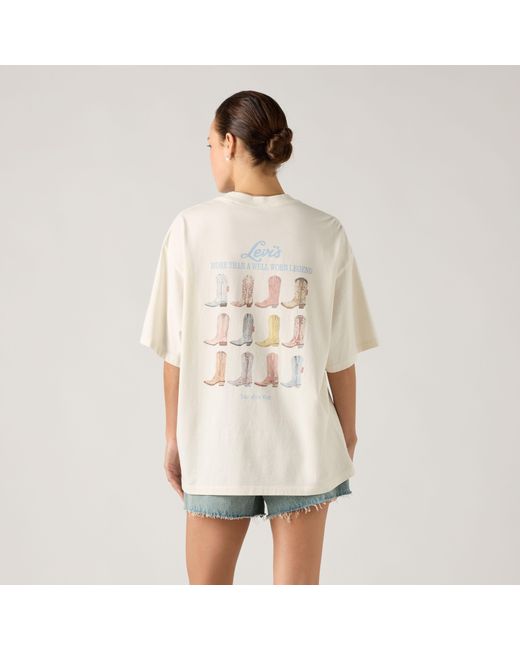 Graphic Short Stack Tee Levi's de color Natural
