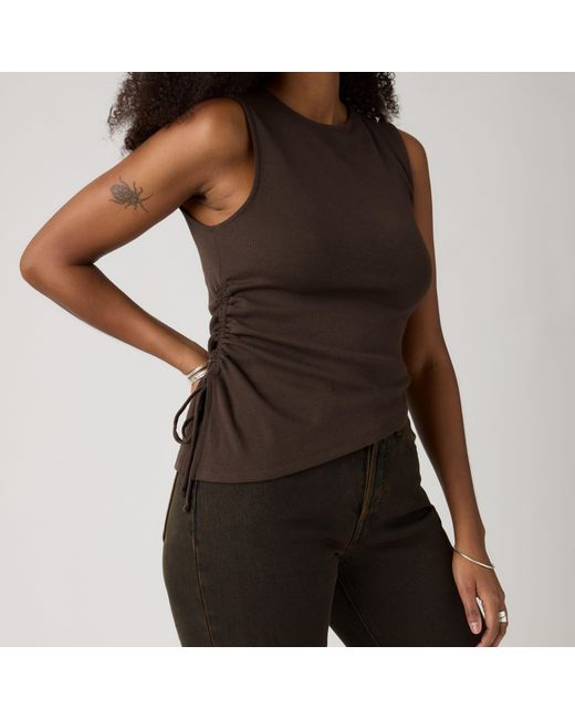 Levi's Black Alila Asymmetrical Sleeveless Top