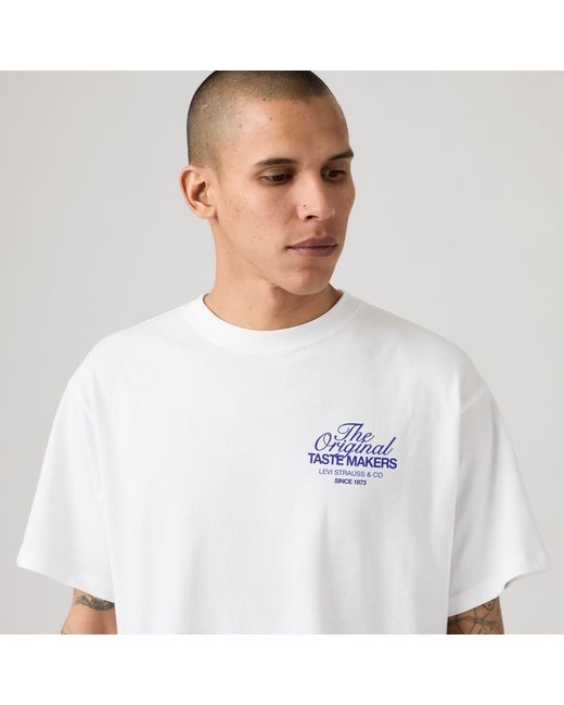 Levi's White Graphic Vintage Fit Tee for men