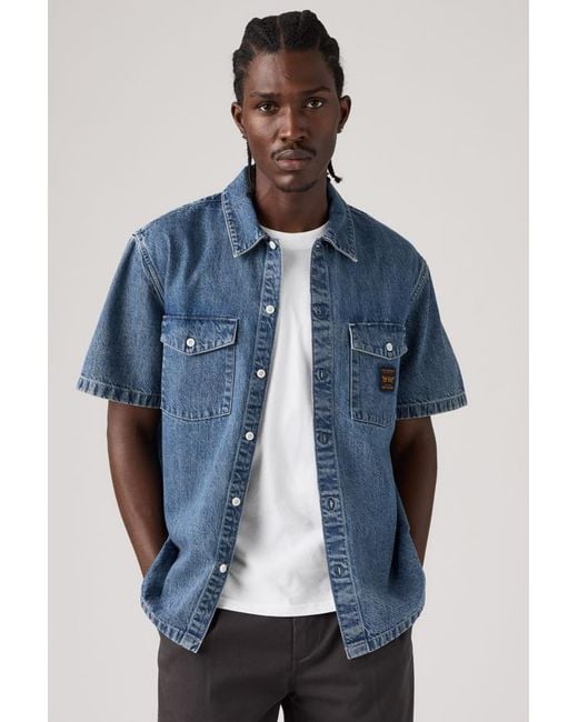 Levi's Blue Worker Shirt for men