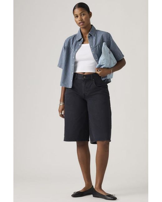 Levi's Blue Super Baggy Jorts