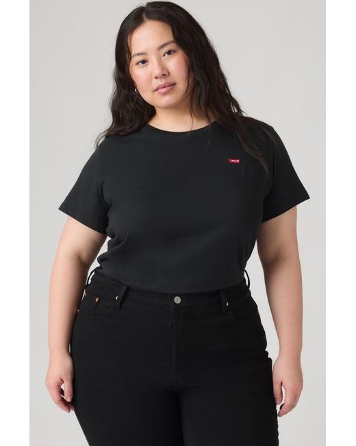 Levi's Het Perfect T Shirt (Grote Maat) in het Black