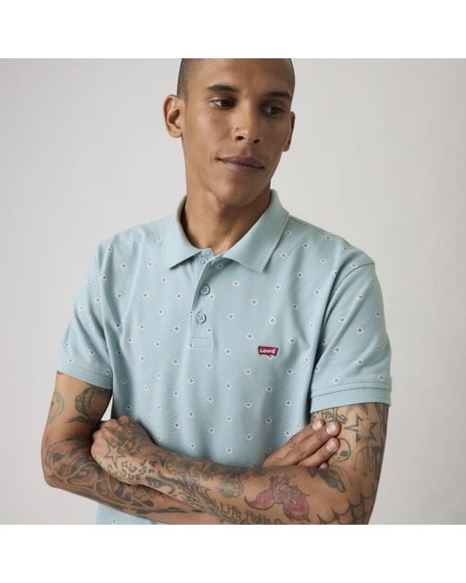 Levi's Blue Housemark Polo for men