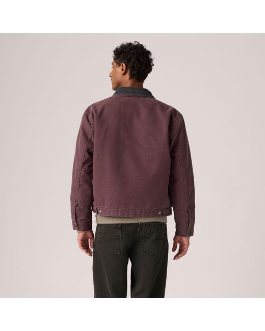 Levi's Castro Full Zip Lined Jacket in het Purple voor heren