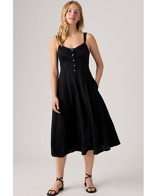 Levi's Black Ravina Midi Dress