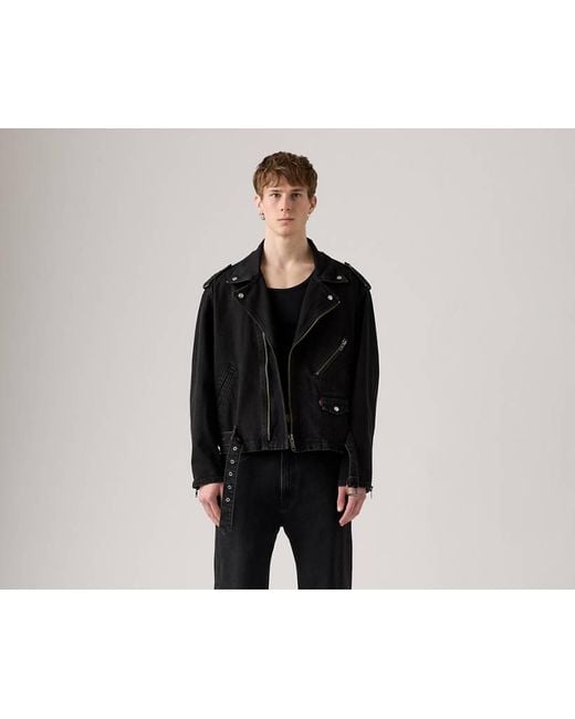 Levi's Pride Denim Motorjack in het Black voor heren