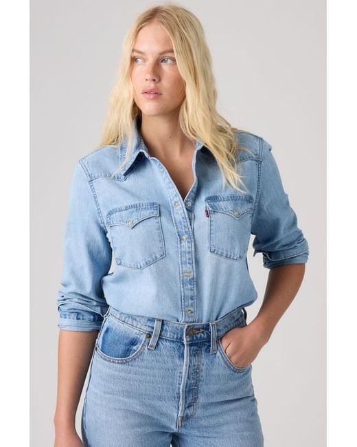 Levi's Blue Heritage Western Denim Shirt