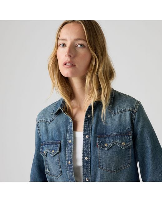 Levi's Blue Heritage Western Sawtooth Shirt