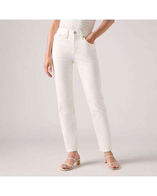 Levi's Natural 724 High Rise Straight Jeans