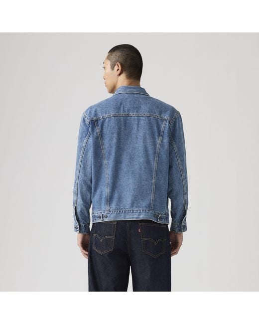 Levi's Relaxed Trucker Jacket in het Blue voor heren