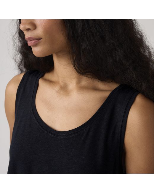 Levi's Black Lori Linen Scoop Tank