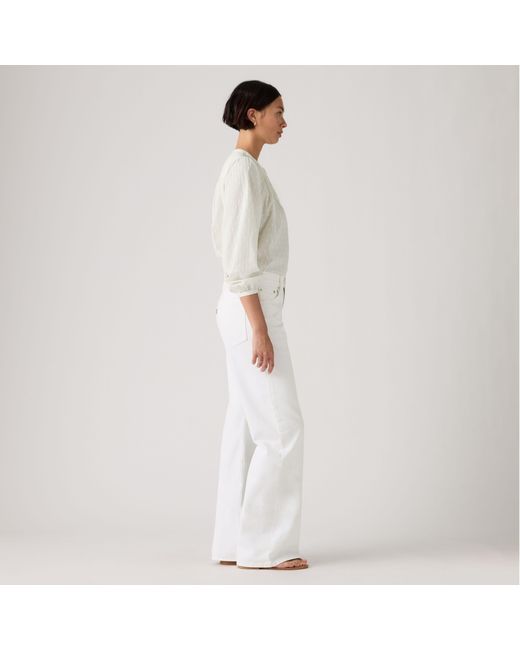Jeans Loose Boot Levi's de color White