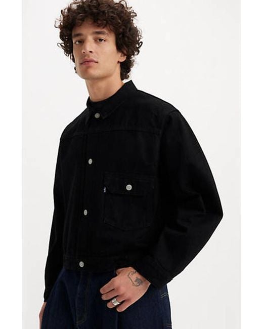 Levi's Black Japanese Denim Type I Jacket for men