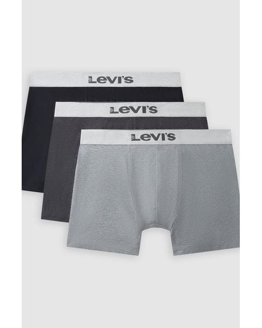 Levi's Mel Boxer Brief 3 Pack in het Black voor heren