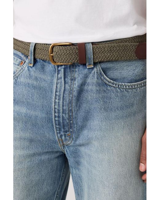 Levi's Blue Austin Stretch Woven Belt for men