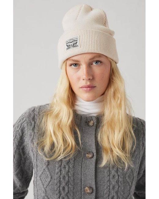 Levi's Black Backpatch Beanie