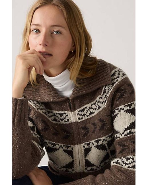 Pull Zippé Jacquard Waverly Levi's en coloris Brown