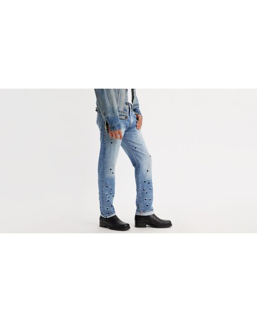 Levi's Black Made In Japan 502tm Taper Selvedge Jeans for men