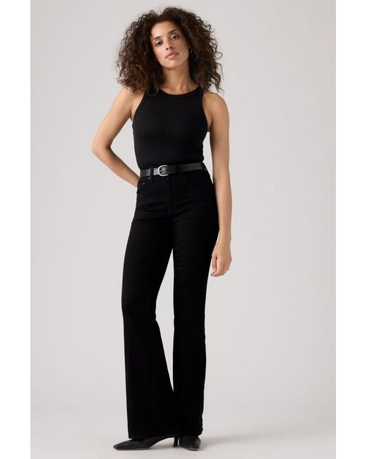 Levi's Black 726 High Rise Flare Jeans