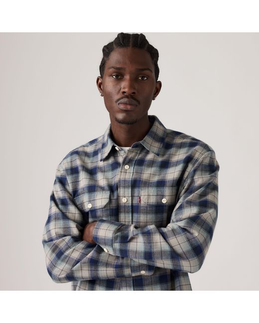 Levi's Blue Classic Worker Overshirt for men