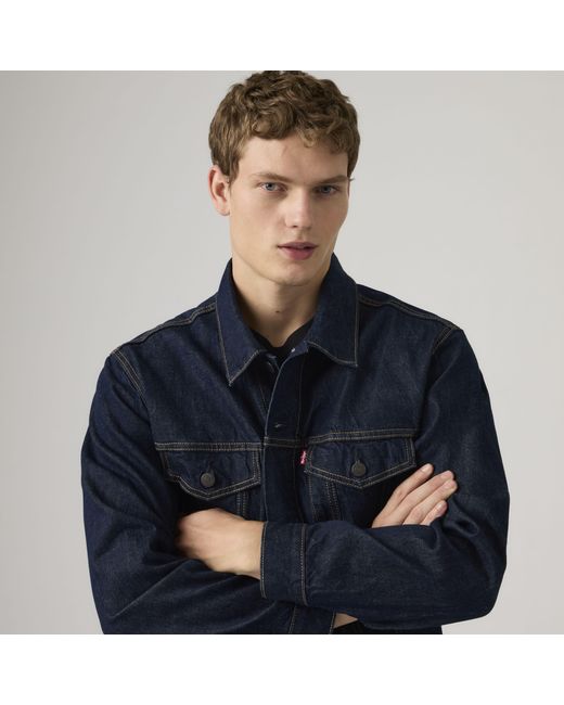 Levi's Blue Relaxed Type Iii Trucker Jacket for men