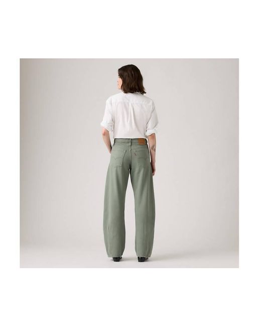 Jeans Baggy Barrel Modello Dad di Levi's in Green