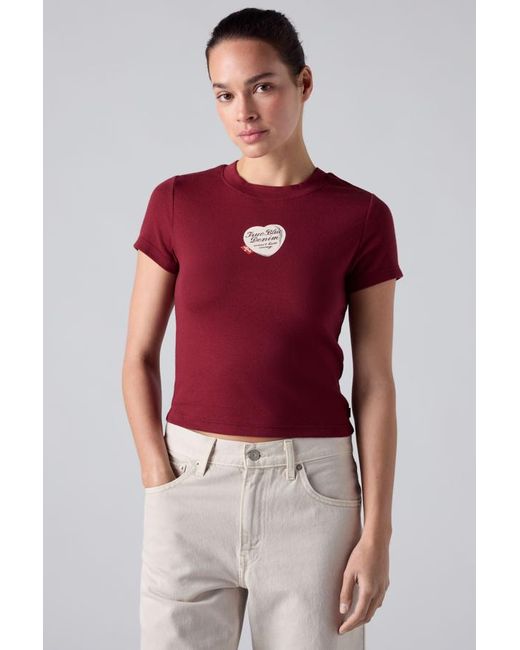 Levi's Red Graphic Essential Baby Tee
