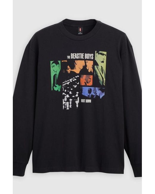 Levi's Blue Beastie Boys Long Sleeve Band Tee for men