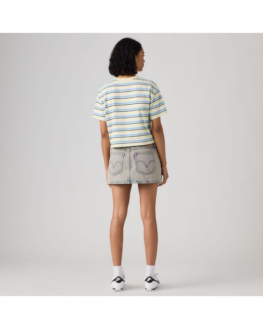 Minifalda Con Cinturón Levi's de color Gray
