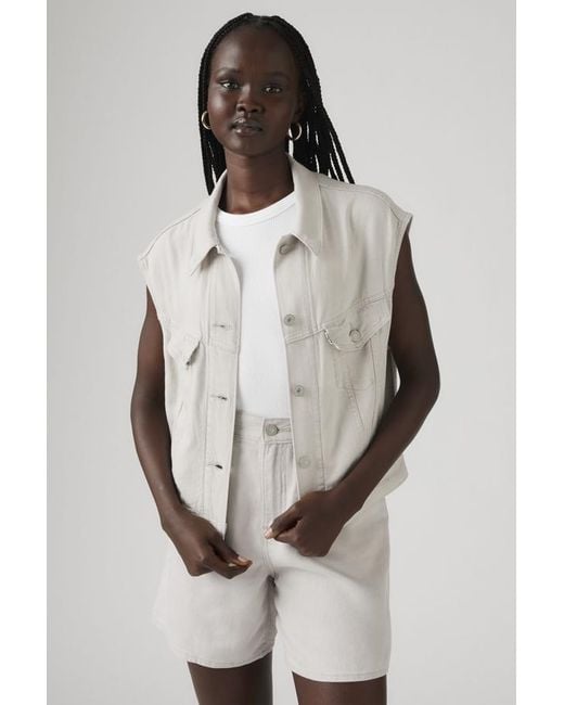 Levi's Gray Shrunken '90S Linen Vest