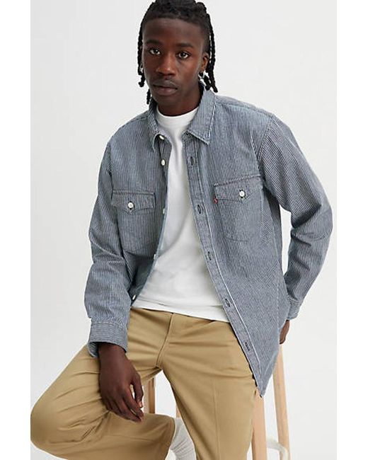 Levi's Black Relaxed Fit Western Shirt for men