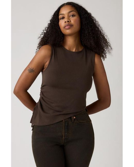 Levi's Black Alila Asymmetrical Sleeveless Top