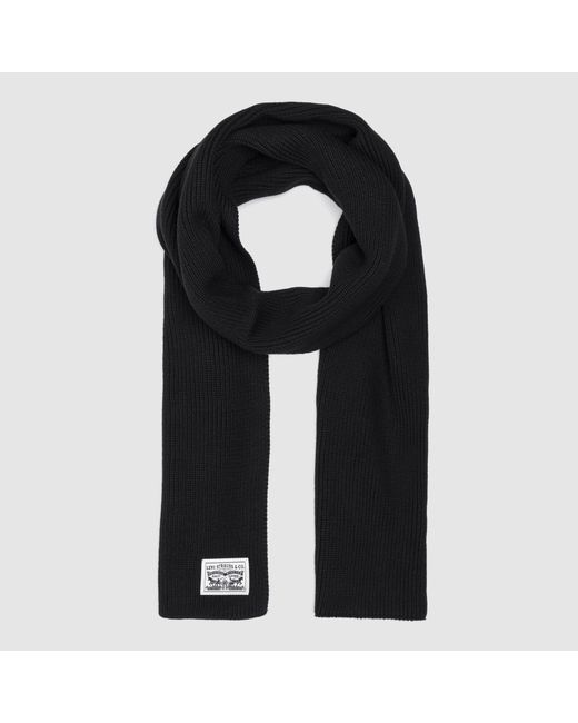 Levi's Black Backpatch Scarf for men