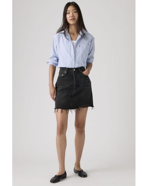 Levi's Black Deconstructed Skirt