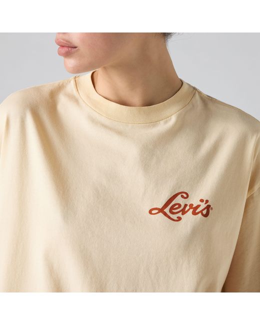 Graphic Short Stack Tee Levi's de color Natural