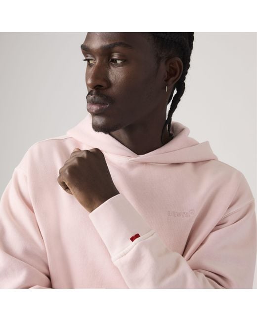 Levi's Authentic Hoodie in het Pink voor heren