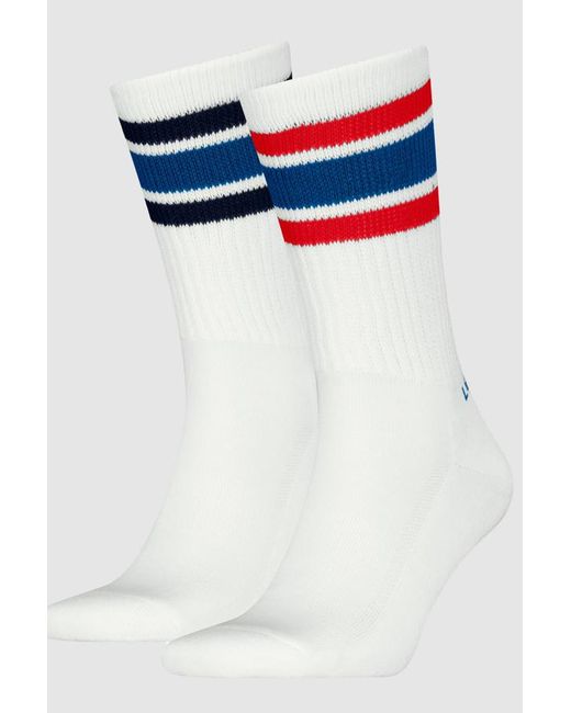 Levi's Blue Regular Cut Socks 2 Pack for men
