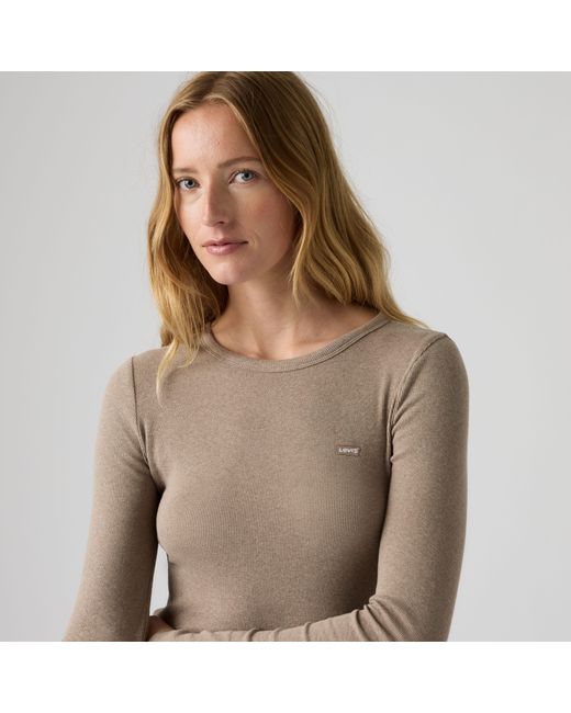 Levi's Brown Hayes Long Sleeve Tee