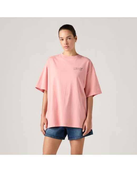 Graphic Short Stack Tee Levi's de color Pink