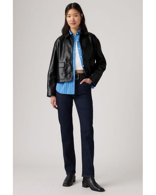 Levi's Blue 722 High Rise Slim Jeans