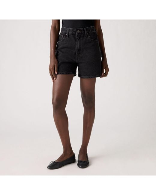 Levi's Cinch Mid Thigh Short in het Black