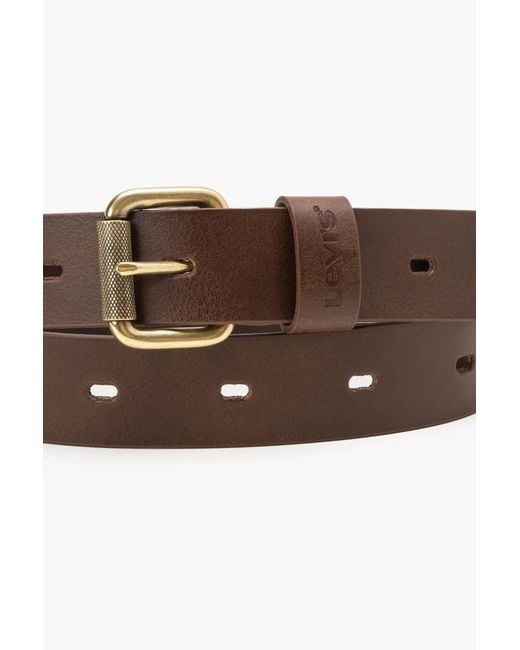 Levi's Black Oval Perf Belt for men