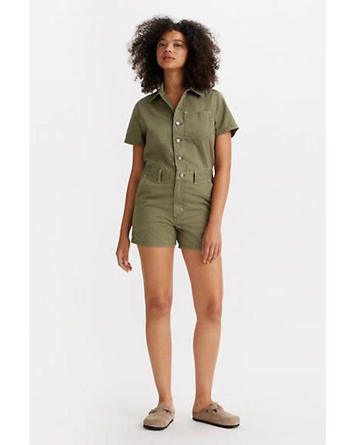 Levi's Black Short Sleeve Heritage Romper