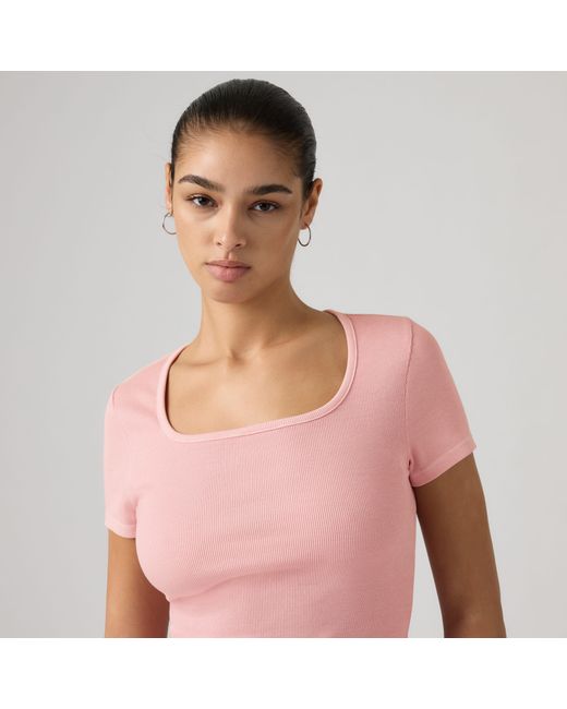 Levi's Blue Essential Square Neck Tee