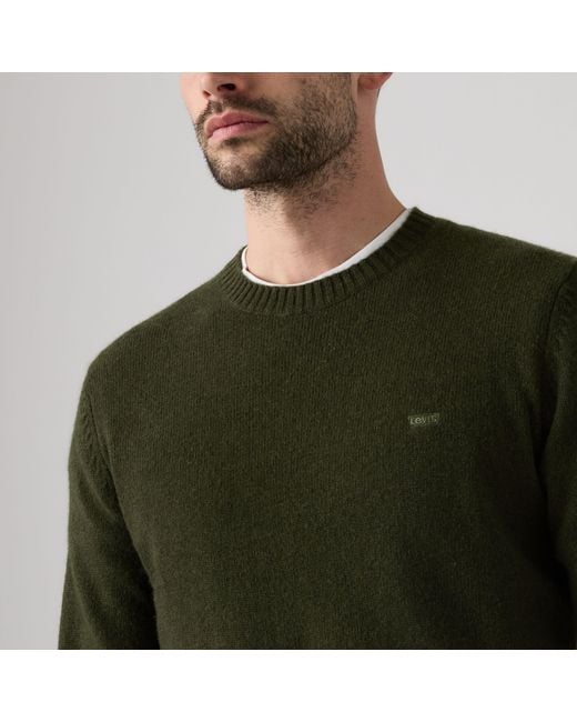 Levi's Green Original Housemark Sweater for men
