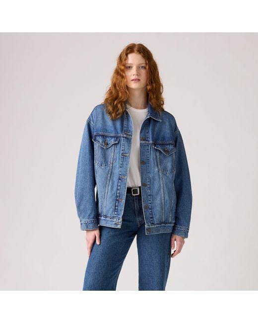 Levi's Oversized Trucker Jacket in het Blue