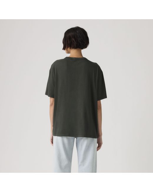 Levi's Tabor T Shirt Met Print in het Black